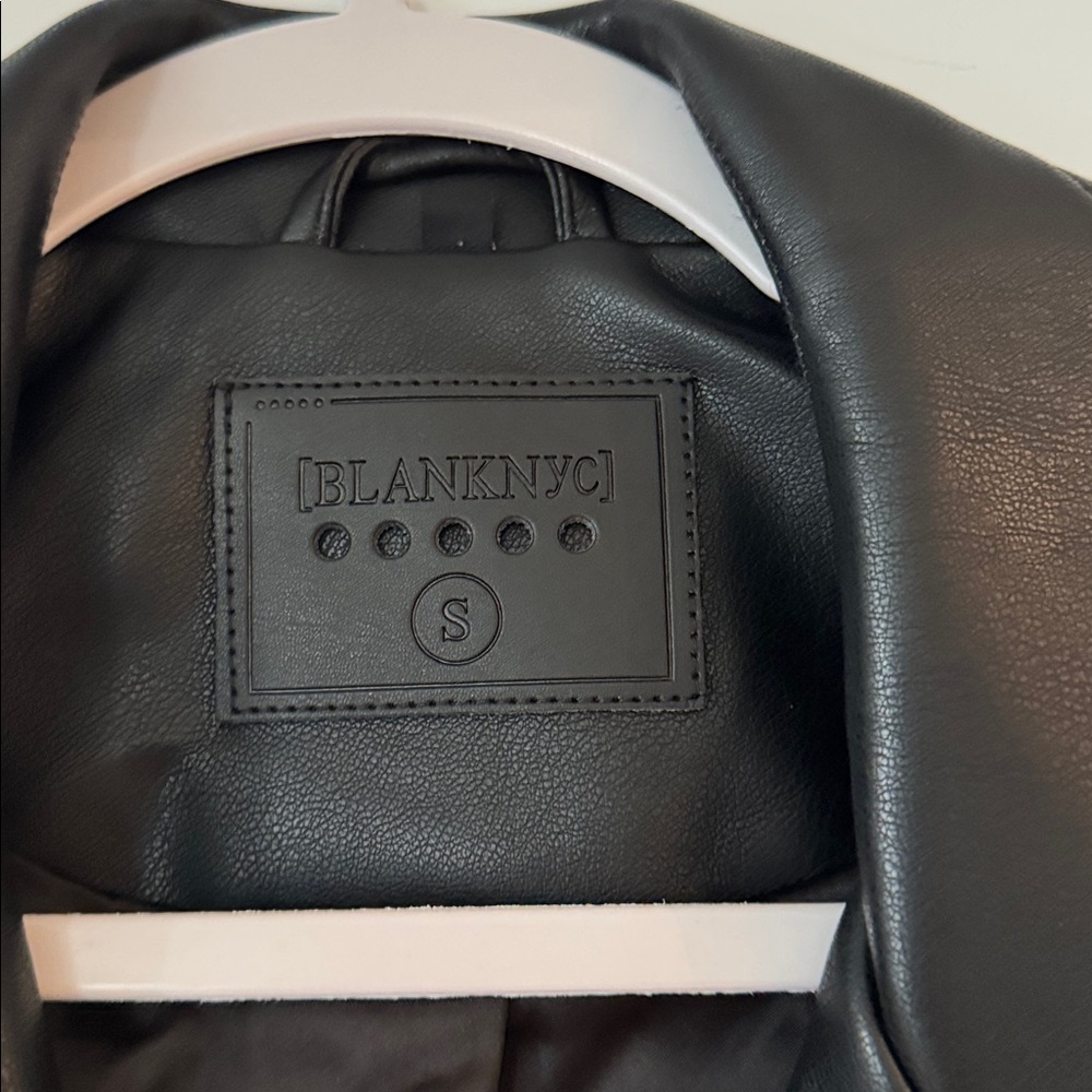 Blank NYC Black Faux Leather Moto Jacket - Women - Picture 2 of 2
